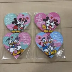 ミッキー ミニー ドナルド デイジー ディズニー ハート型メモ (未開封)