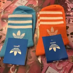 ラスト1セット。adidas メンズソックス 2足セット