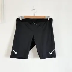 ナイキ/NIKE エアロスイフト　ショートタイツ　インナーパンツ付き　ブラック