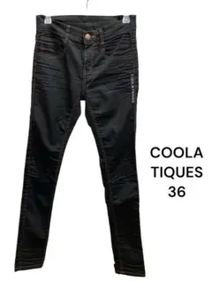 COOLATIQUE ブラックストレッチデニムパンツ 36のサムネイル
