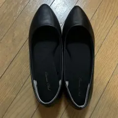 ハニーズ　やわラク撥水ポインテッドパンプス　プラック　23.5cmのサムネイル