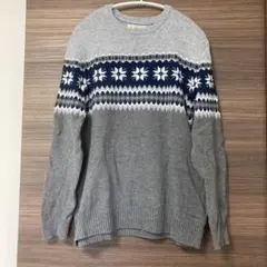 H&M メンズニット　グレー系