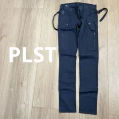 PLST ネイビー カジュアルパンツ