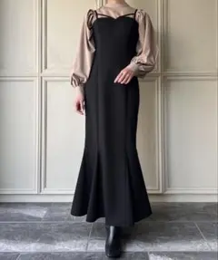 マーメイドキャミワンピース(黒)