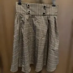 OLIVE des OLIVE チェックスカート　ブラウン