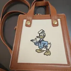 ドナルドダック 刺繍 ショルダーバッグのサムネイル