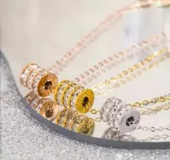 高級 ネックレス サージカルステンレス 金アレ 【爆売れ】リング✨cz3柱ダイヤ