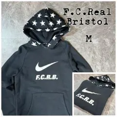 ★コラボ★F.C.R.B × NIKE パーカー【M】ブラック スウェット生地