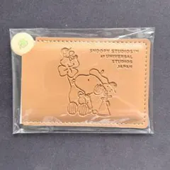 スヌーピー USJ 日本生命 カードミラー&メモ帳 ケース付き