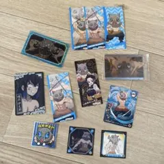 鬼滅の刃 嘴平伊之助ステッカー、カードセット