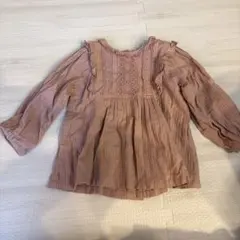 après les cours ピンク 長袖ブラウス