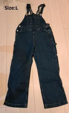 無印良品　デニムオーバーオール　サイズL