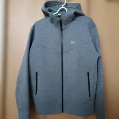 NEW ERA フルジップフードジャケット MEDIUM グレー