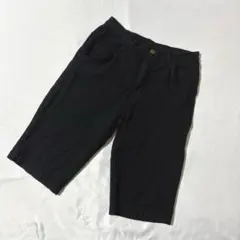 コムデギャルソン オムドゥ ショートパンツ ワイド ポリ縮 ブラック XS