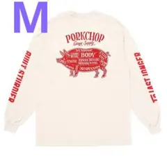 【新品】PORKCHOP PORK BACK L/S TEE NATURAL