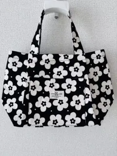 ハンドメイド 花柄 大きめ トートバッグポーチセット ランチバッグ お散歩バッグ