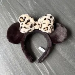 美品　ディズニー　ヒョウ柄カチューシャのサムネイル