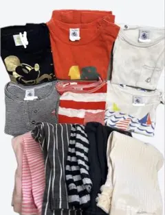 PETIT BATEAU プチバトー他　夏服ベビー服 保育園着まとめ売りのサムネイル