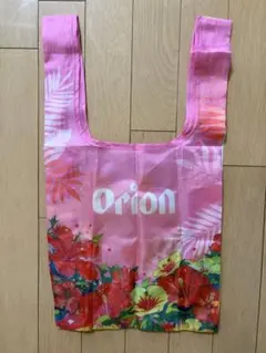 Orion オリオンビール エコバッグ ピンク ハイビスカス