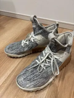 adidas ハイカットスニーカー グレー/ホワイト