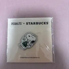 スターバックス　スヌーピー ピンバッジ　ピンク　PEANUTS JOE
