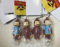 おさるのジョージ プラプラプチフィギュア　揺れる　手足