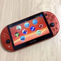 【美品】PlayStation®Vita（PCH-2000） メタリック　レッド