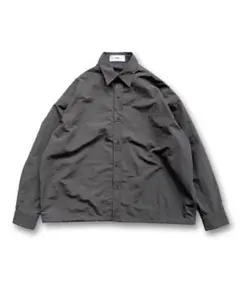 natto loose silhouette nylon shirt