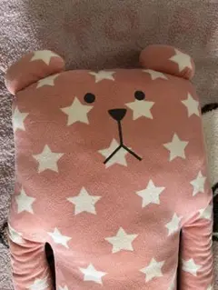 クラフトホリック　星柄ピンク　抱き枕クッション　くま