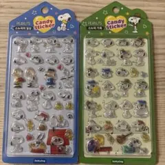 ピーナッツ スヌーピー キャンディステッカー 2枚セット【韓国正規品】