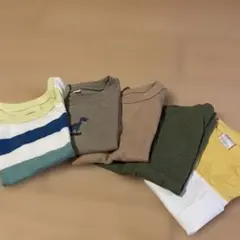 サイズ80 ベビーＴシャツ・ノースリーブセット（5点）