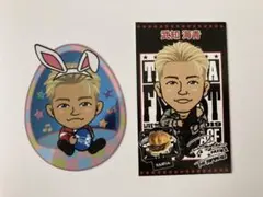 武知海青　ステッカー　カード