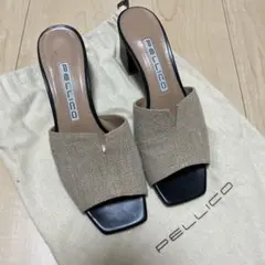 未使用級✨ PELLICO ポインテッドミュール フラット レザー - メルカリ
