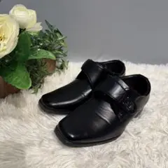 【美品】 黒 キッズ フォーマルシューズ 19cm 入学　卒園　冠婚葬祭