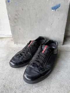 2000s PRADA SPORT Black Leather Sneakersのサムネイル
