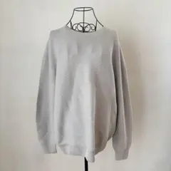 UNIQLO ユニクロ　3Dクルーネックセーター XL グレー 長袖　男女兼用