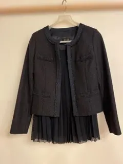 ketty ネイビージャケットとプリーツスカート