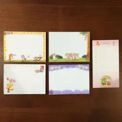 ふせん 手描きデザイン かわいい動物 サイズ大きめ 口と足で描く芸術家協会
