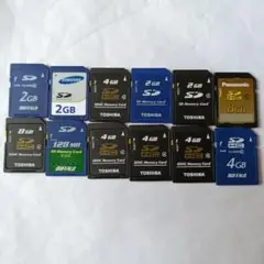 SDカードセット 2GB 4GB 8GB 128MB