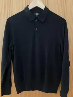 【Lサイズ】ユニクロ エクストラファイン メリノウールポロシャツ