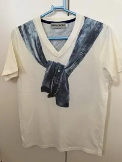 BUFFALO BOBS デニム風プリント Vネック Tシャツ サイズ1のサムネイル