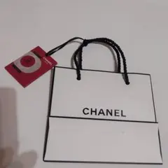 CHANEL ショップ紙バッグ 小型 ホワイト