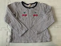 値下げ！【美品】petit main ストライプ 長袖カットソー 130