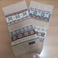 MICHEL KLEN 雪の結晶模様マフラー