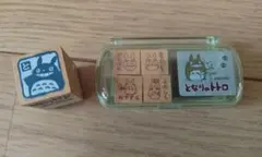 となりのトトロ　スタンプ　ハンコ　ミニスタンプセット　&　トトロのハンコ