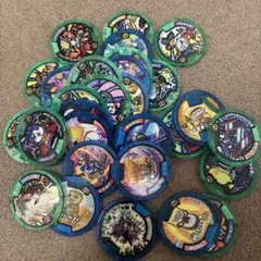 妖怪ウォッチ　妖怪メダル　零　緑フレーム　青フレーム　セット 29