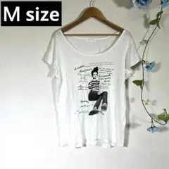 【LOWRYS FARM】 半袖 Ｔシャツ　M　プリント柄