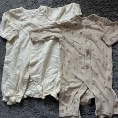 バースディ　オーガニックコットン ロンパース 2点セット