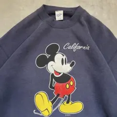 90s USA製 Velva Sheen ディズニー ミッキー スウェットシャツ