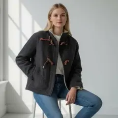 45rpm/ジャケット/ピーコート/ダッフル風/縮絨毛